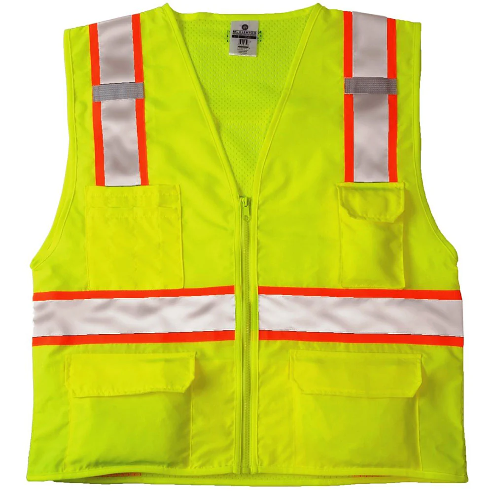 ML Kishigo 1163-M Lime Med Mesh Back Vest - Moutools