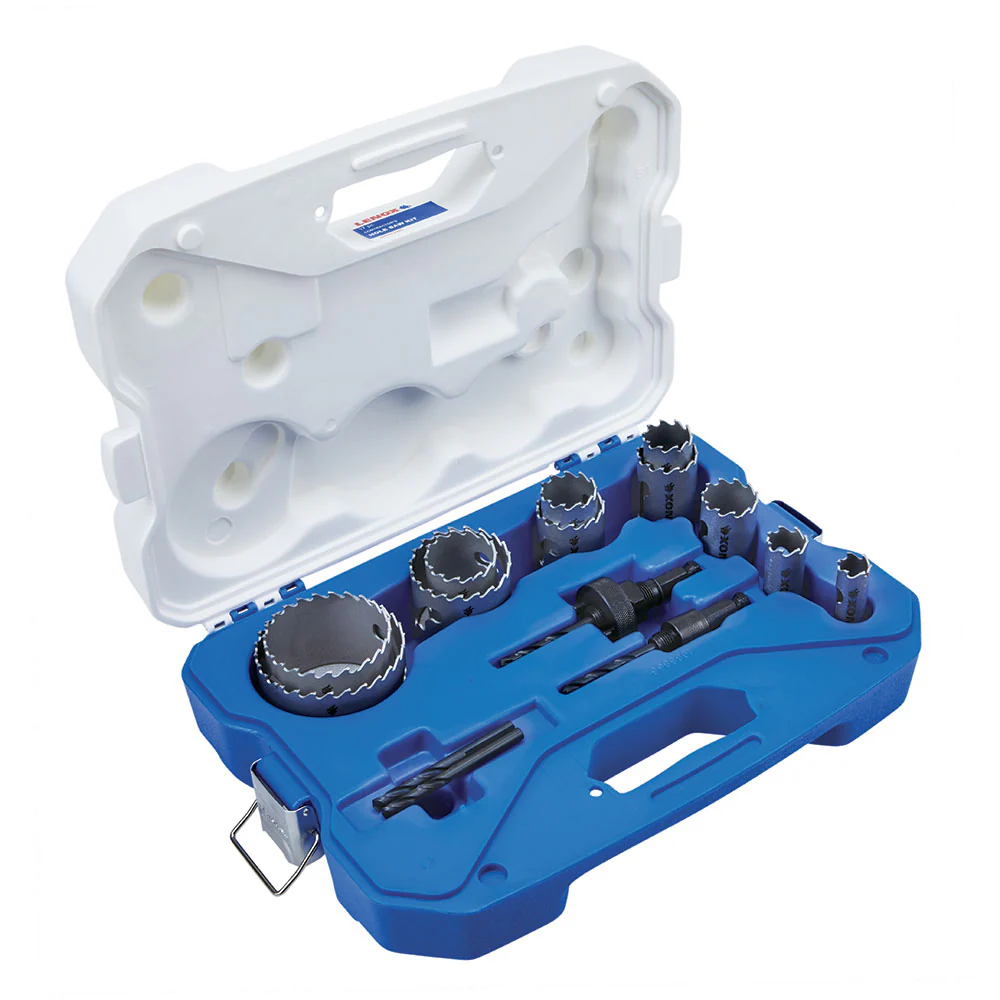 Lenox LXAH3GSET11 11 Piece Hole Saw Kit - Moutools