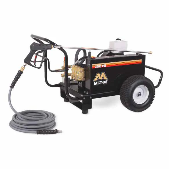 Mi-T-M CW-2505-4MGH CW Premium Series Gas Belt Drive Cold Water Pressure Washer - Moutools