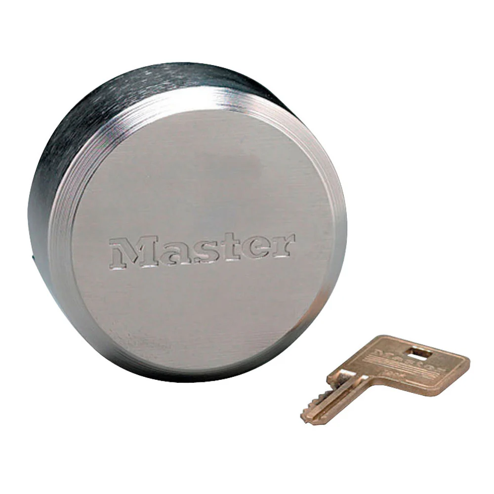 MasterLock 6271KA Round Body Hidden Shackle Puck Lock (keyed alike) - Moutools