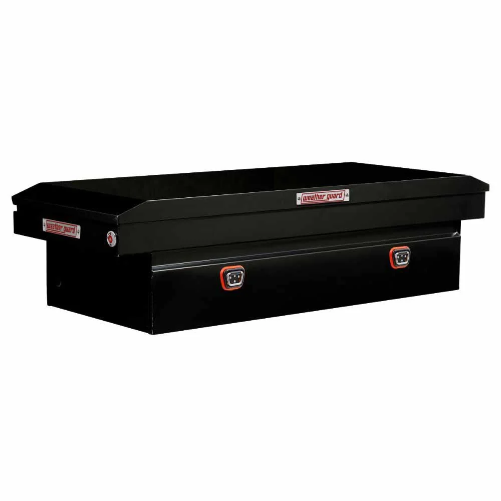 Weatherguard 116-5-04 Saddle Box, Steel, Full Extra Wide, Gloss Black, 15.5 cu ft - Moutools