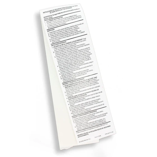 Werner LFS100 Fiberglass Step Ladder Labels - Moutools