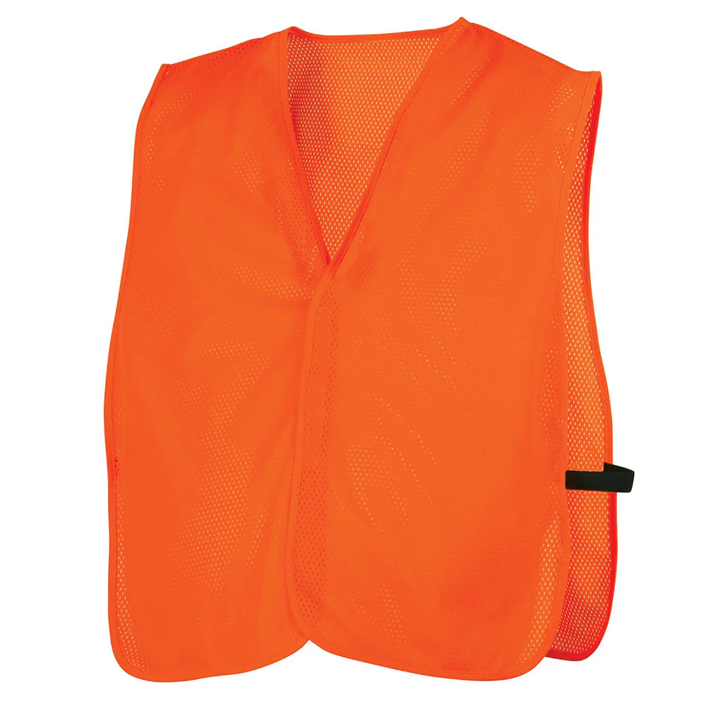Pyramex RV120NS Safety Vest - Hi-Vis Orange Vest-Universal Fit - Moutools