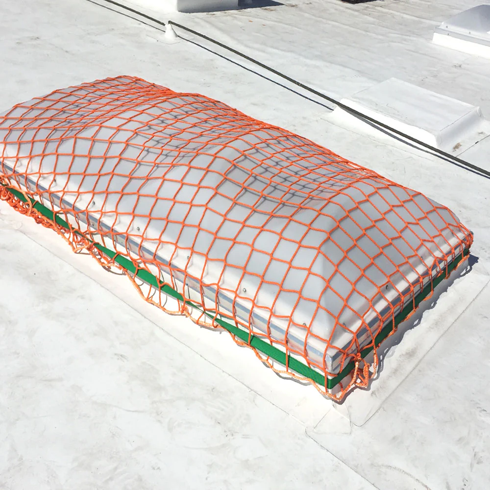 Eagle Industries SLN-1010 10' x 10' Bright Orange Skylight Safety Net - Moutools