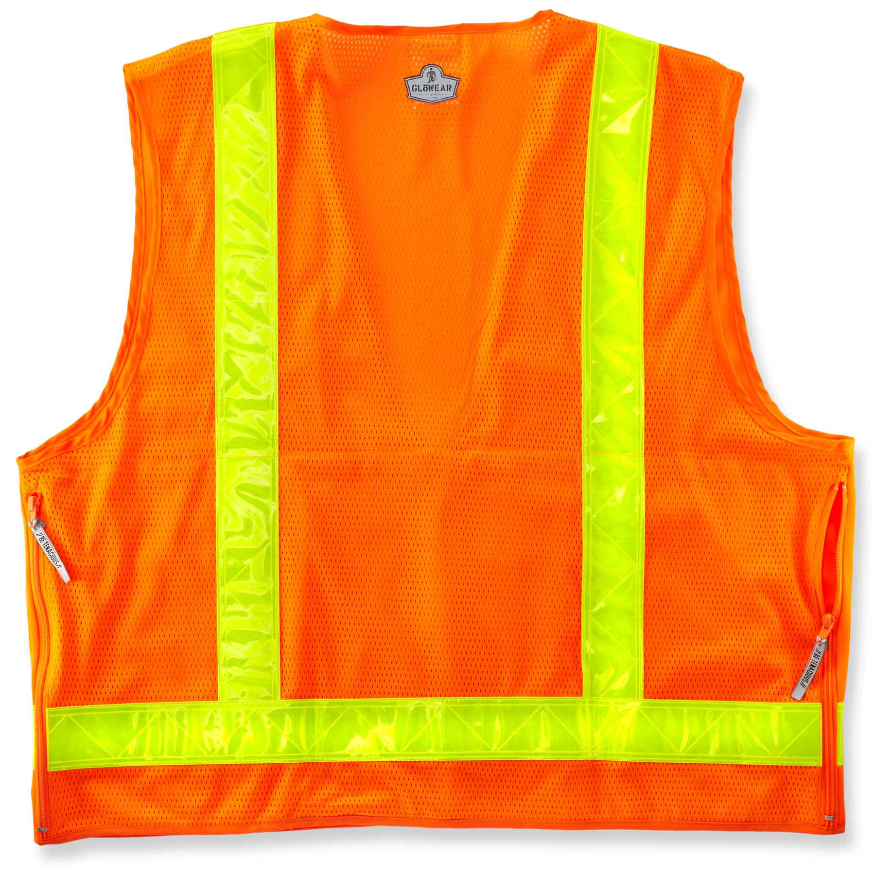 Ergodyne 21437 GloWear 8250ZHG Type R Class 2 Hi-Gloss Surveyors Vest, 2XL/3XL, HV Orange - Moutools