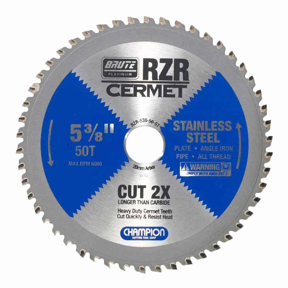 Champion RZR-538-50-ST Metal Circular Saw Blade - 5-3/8