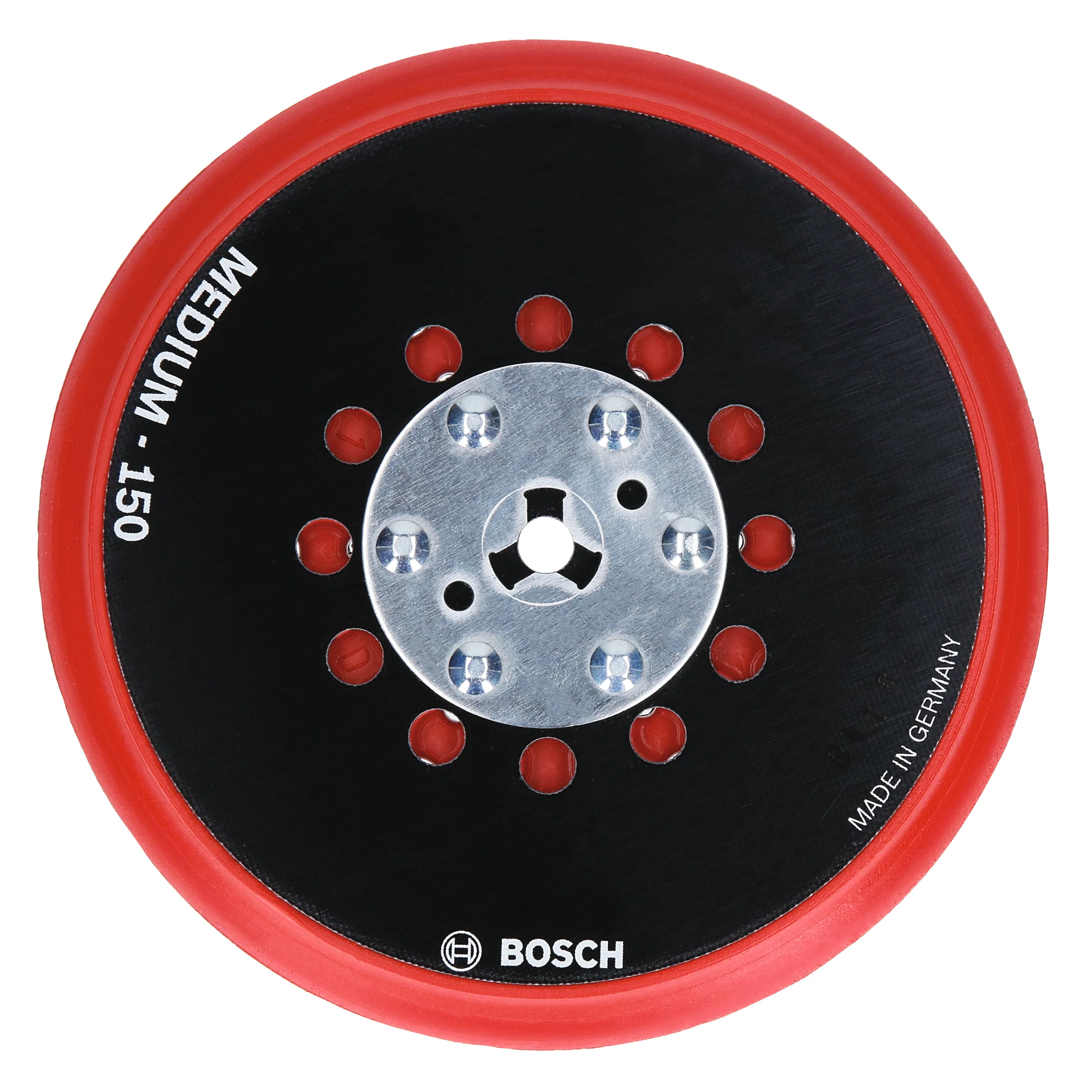 Bosch RSM6045 6 In. Medium Hook-and-Loop Multi-Hole Sanding Pad - Moutools