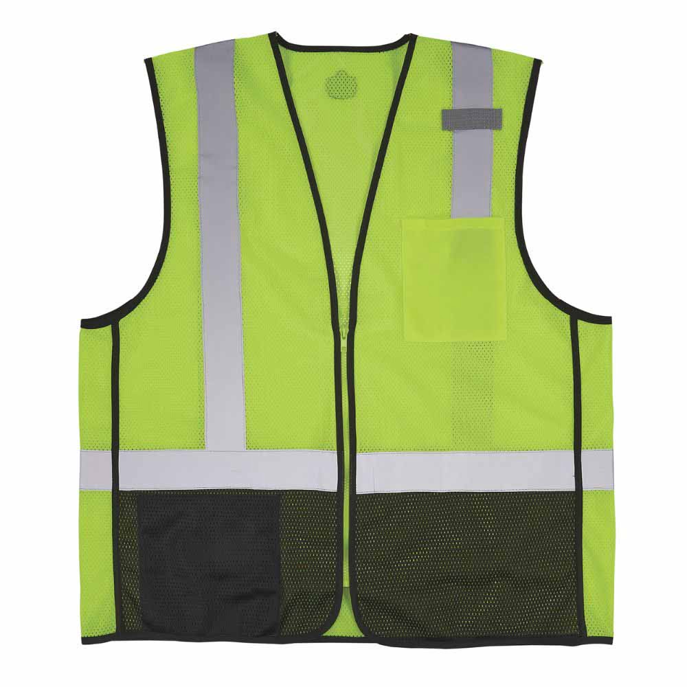 Ergodyne 23013 8210ZBK S/M Lime Hi Vis Safety Vest - Moutools