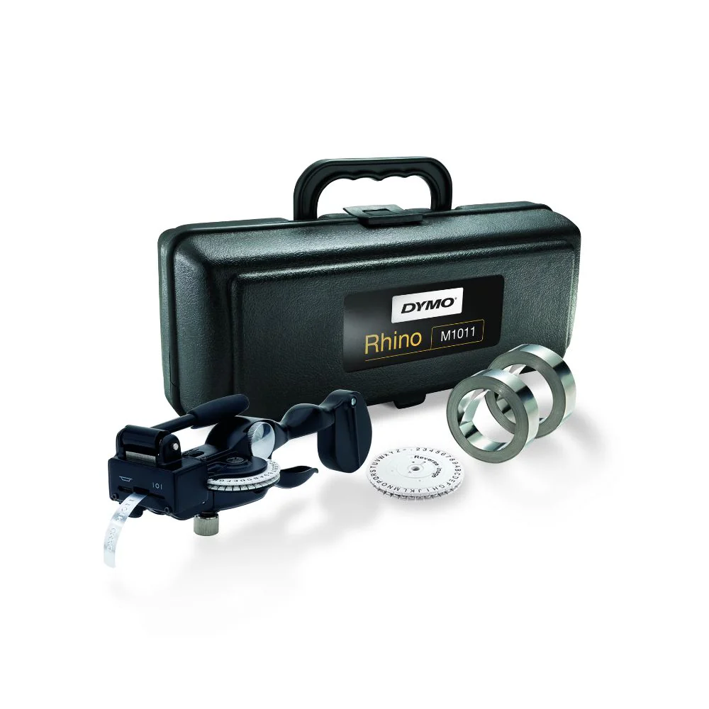 Dymo 101105 Rhino 1011 Metal Embosser Kit - Moutools