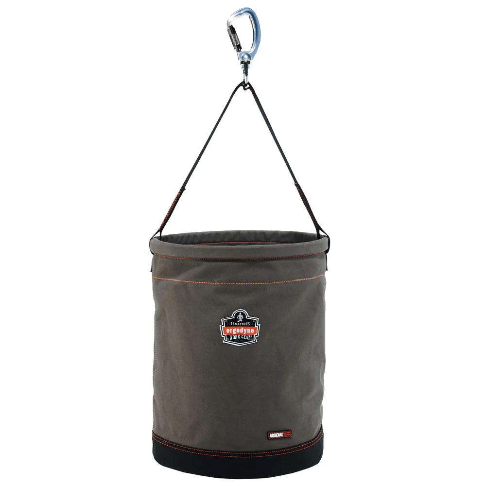Ergodyne 14945 OAH 5945 XL Swiveling Carabiner Canvas Hoist Bucket - Moutools