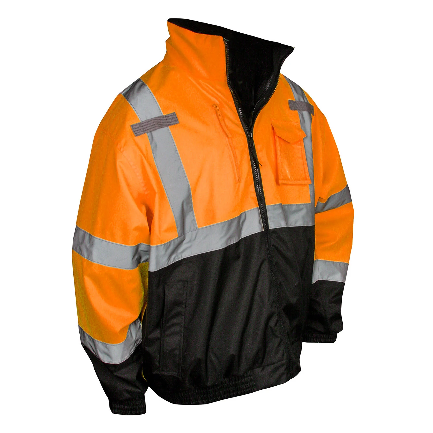 Radians SJ210B-3ZOS-L Large Class 3 Three-In-One Bomber Jacket - Orange - Moutools