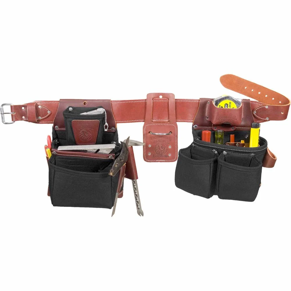 Occidental Leather B8080DB XXXL OxyLights Framer Set with Double Outer Bags - Black - Moutools