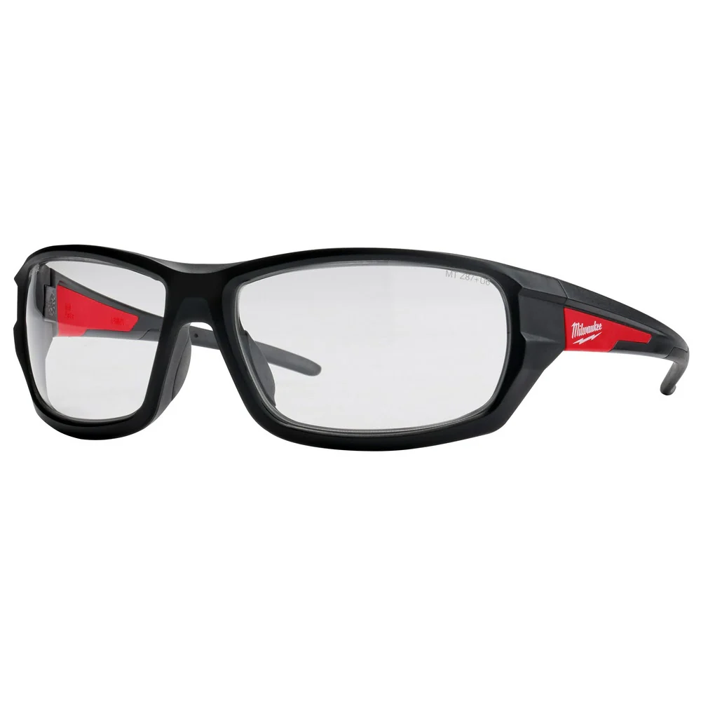 Milwaukee 48-73-2021 Clear High Performance Safety Glasses (Polybag) - Moutools
