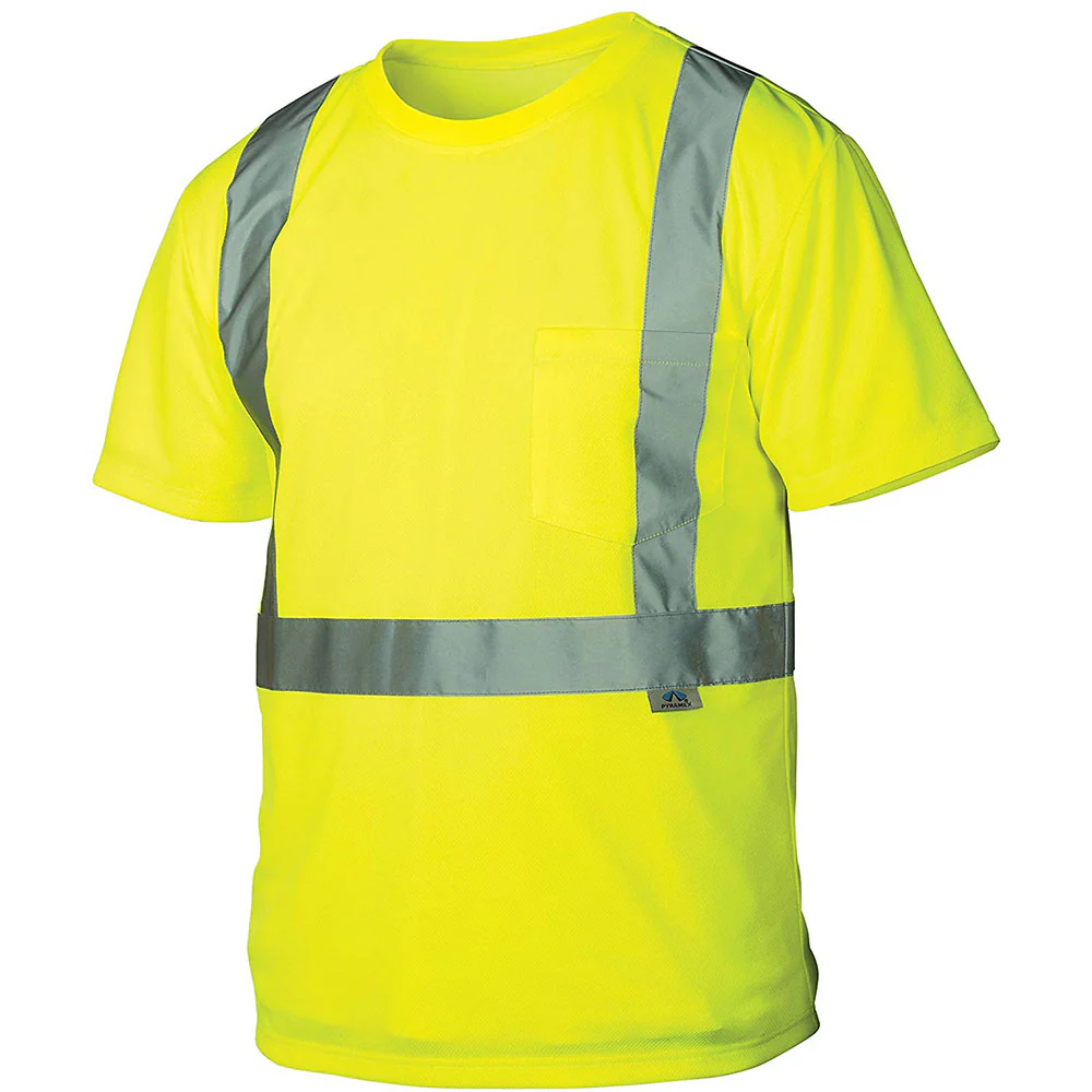 Pyramex RTS2110X4 Hi-Vis Lime T-Shirt - Size 4X Large - Moutools