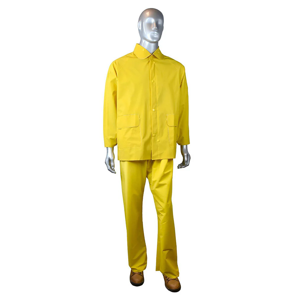 Radians RS01-NSYV-M ERW 35 3-Piece Economy Rainsuit, Yellow, Medium - Moutools