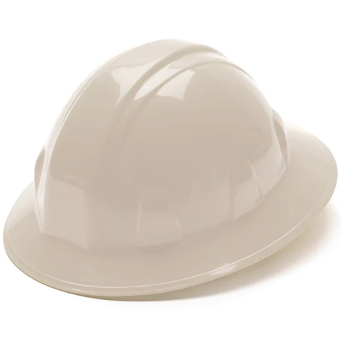 Pyramex HP26110 White Full Brim Style 6 Point Ratchet Suspension - Moutools
