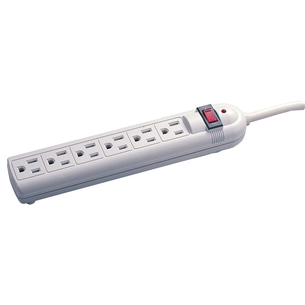 Voltec 11-00225 6 Outlet Power Strip - Moutools