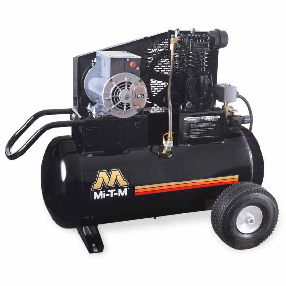 Mi-T-M AM1-PE02-20M 20-Gallon Single Stage Electric Air Compressor - Moutools