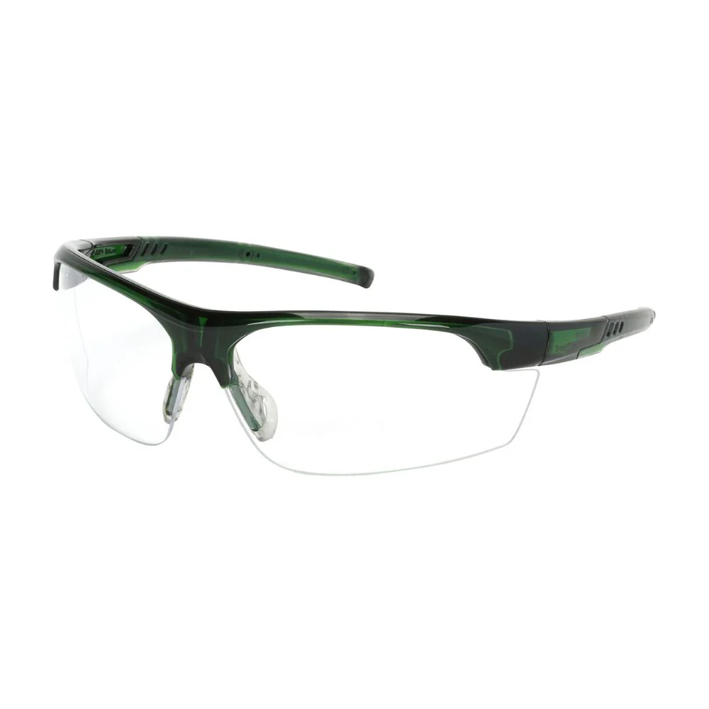 PIP 250-58-0520 Xtricate-C Semi-Rimless Safety Glasses with Green Frame, Clear Lens and Fogless 3Sixty Coating - Moutools