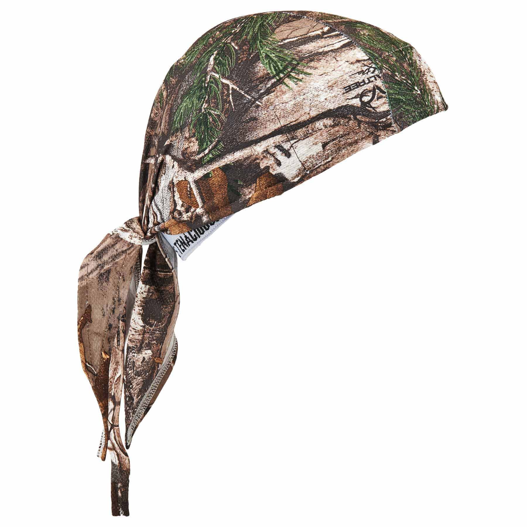 Ergodyne 12475 6615  Realtree Xtra High-Performance Terry Cloth Bandana - Tie - Moutools