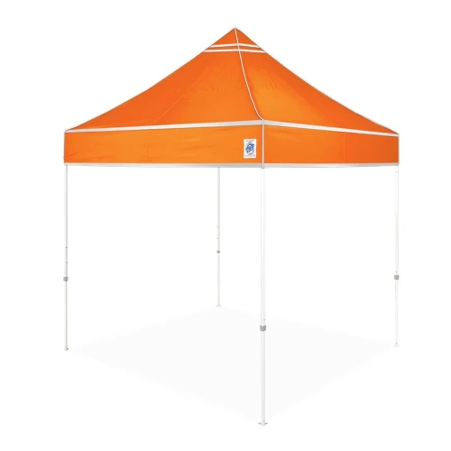 E-Z UP HV910BOR Hi-Viz Shelter only,  10'x10', Bright Orange, w/Roller Bag & Stakes - Moutools