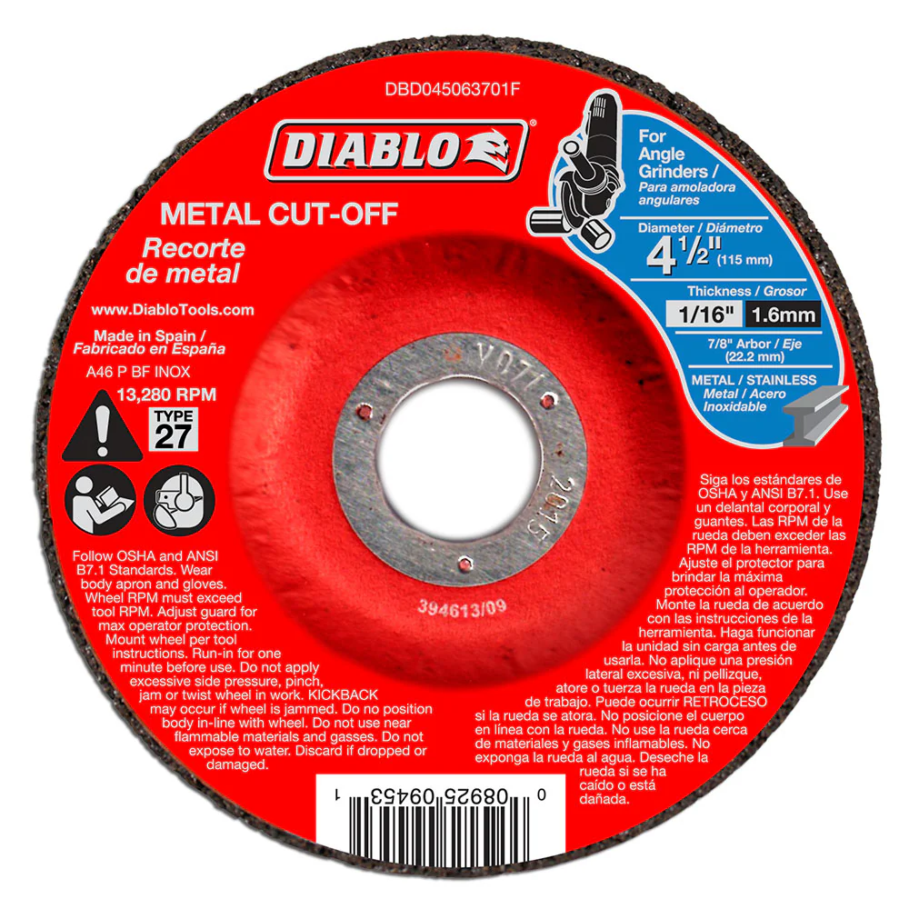 Diablo DBD045063710F 4-1/2