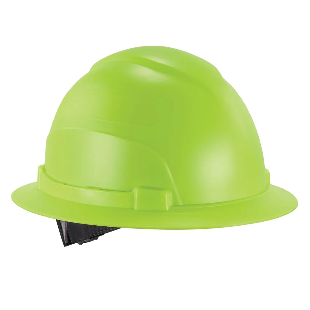 Ergodyne 60232 #8969 Lime Lightweight Full Brim Hard Hat - Class E - Moutools