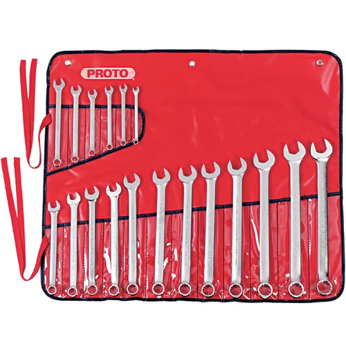 Proto J1200R-MASD 18 Pc. Metric Combination ASD Wrench Set - 12 Point - Moutools