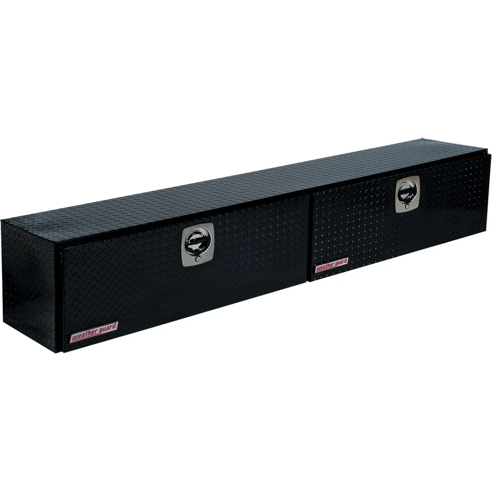 WeatherGuard 396-5-02 Gloss Black Aluminum Hi-Side Box, 11.8 Cu. Ft. - Moutools