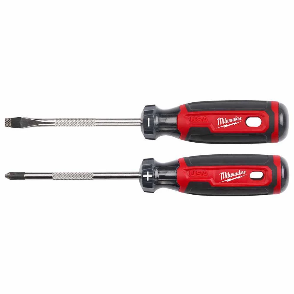Milwaukee MT200-2 2PC Cushion Grip Screwdriver Set (USA) - Moutools