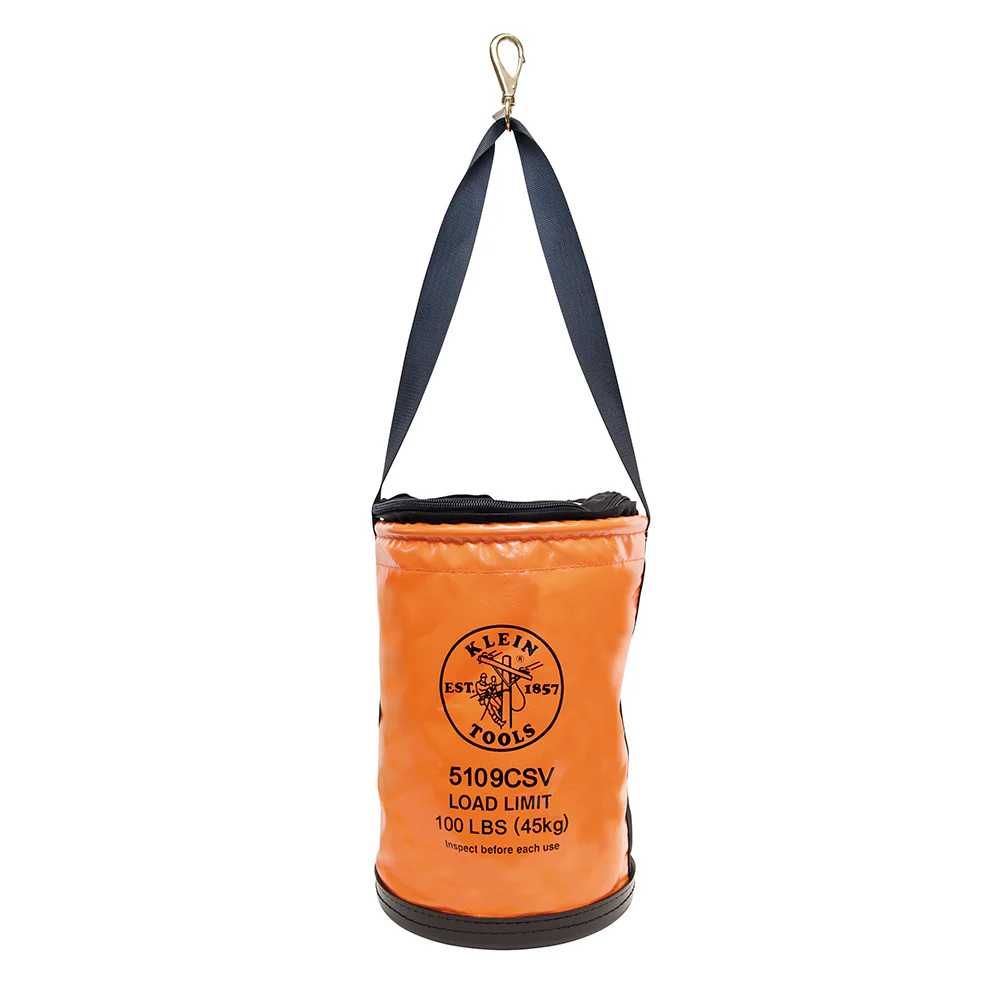 Klein 5109CSV Vinyl Top-Closing Bucket with Swivel Snap - Moutools