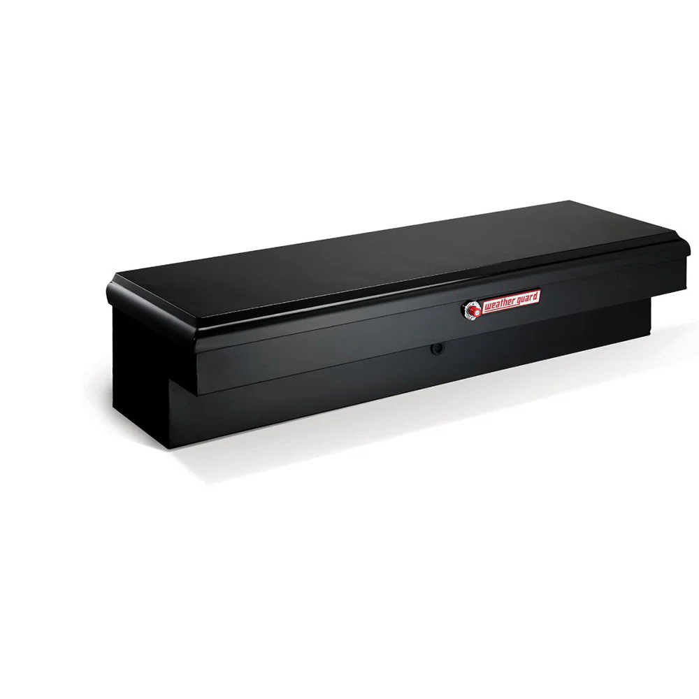WeatherGuard 176-5-01 Steel Gloss Black Super Lo-Side Box, Standard, 6.5 Cu. Ft. - Moutools
