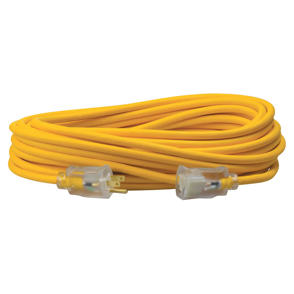 Southwire 1488SW0002 14/3 50' SJEOOW Yellow Polar/Solar Extension Cord 6 Pack - Moutools
