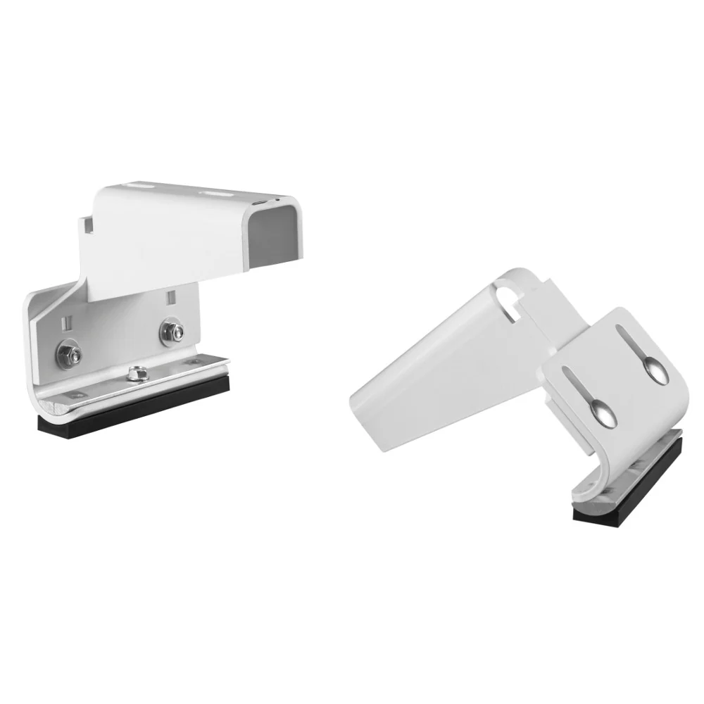 Weather Guard 2510F White Aluminum Universal Roof-Top Mounting Kit - Moutools