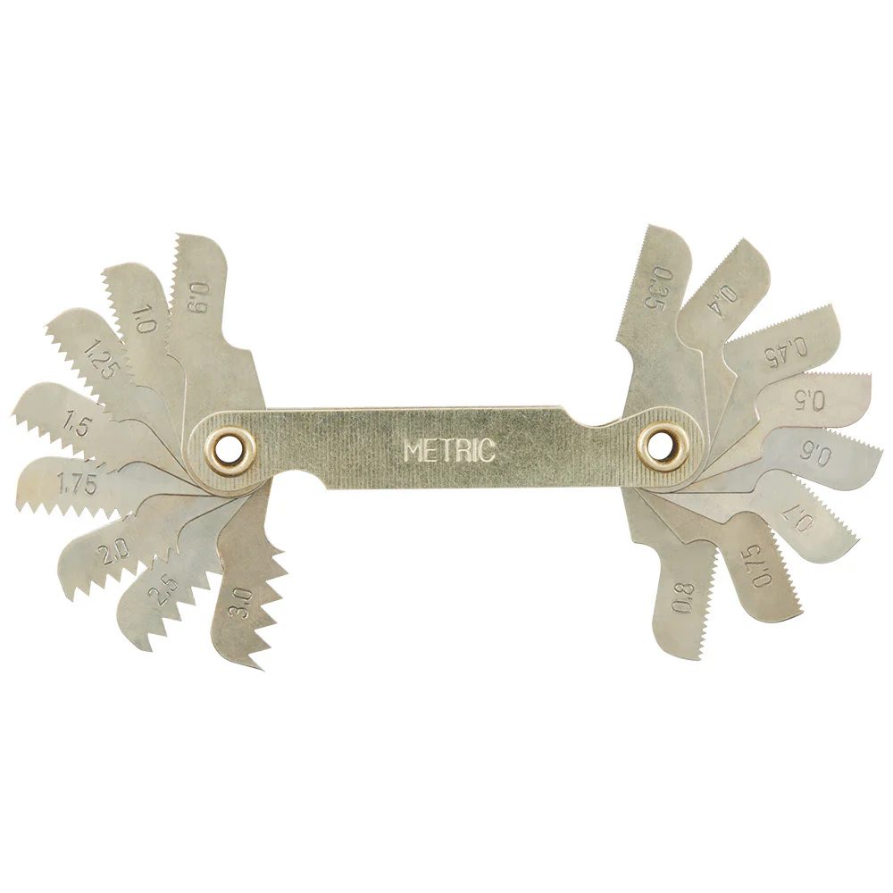 Milwaukee 49-57-5012 0.35-3.00 mm Metric Thread Pitch Gauge - Moutools