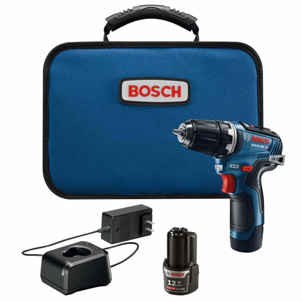 Bosch GSR12V-300B22 12V Max EC Brushless 3/8 In. Drill/Driver Kit - Moutools