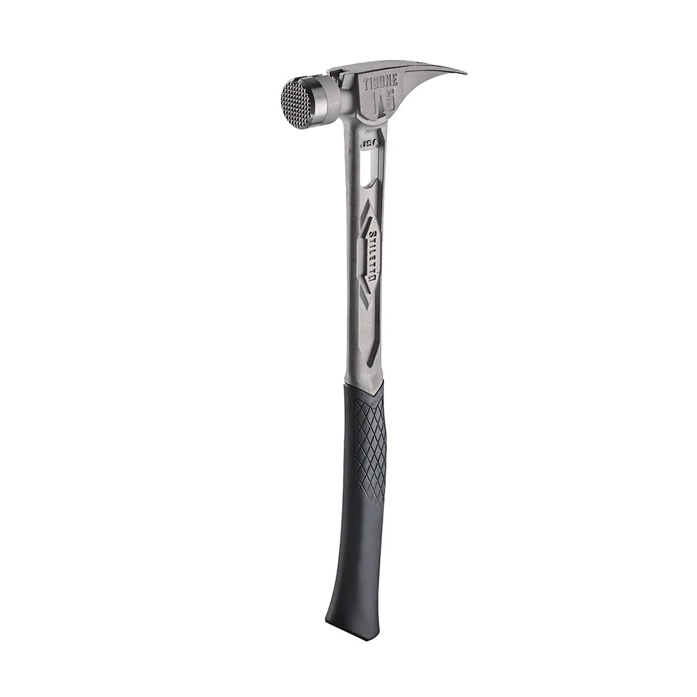 Stiletto TIB15MC TIBONE 15oz Milled/Curved Titanium Framing Hammer - Moutools