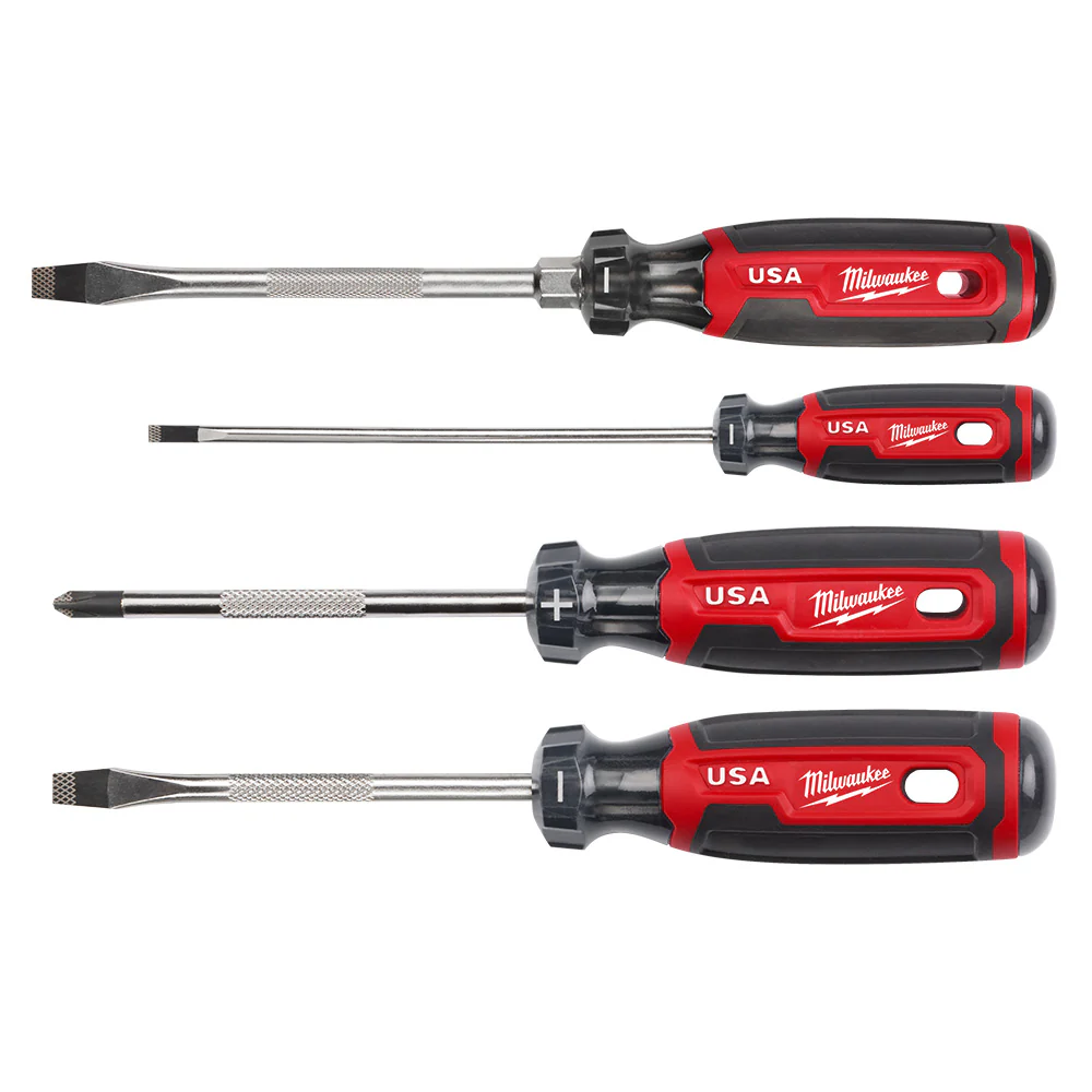 Milwaukee MT200-4 4PC Cushion Grip Screwdriver Kit (USA) - Moutools