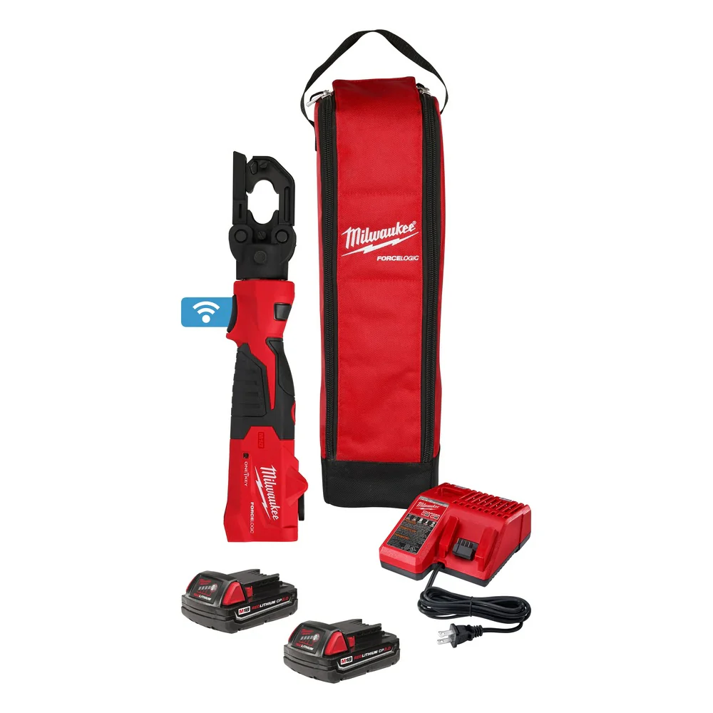 Milwaukee 2979-22 M18 FORCE LOGIC 6T Latched Linear Utility Crimper - Moutools