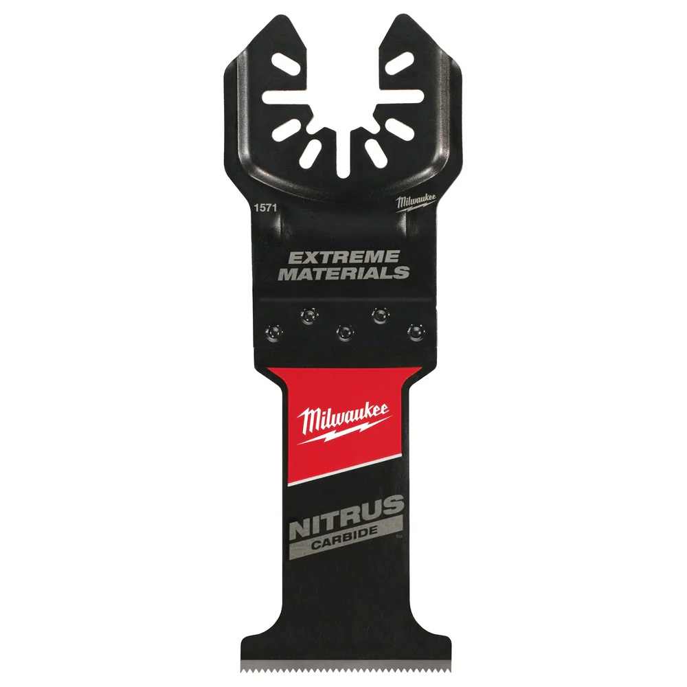 Milwaukee 49-25-1575 NITRUS CARBIDE Extreme Materials Universal Fit OPEN-LOK Multi-Tool Blade 5PK - Moutools