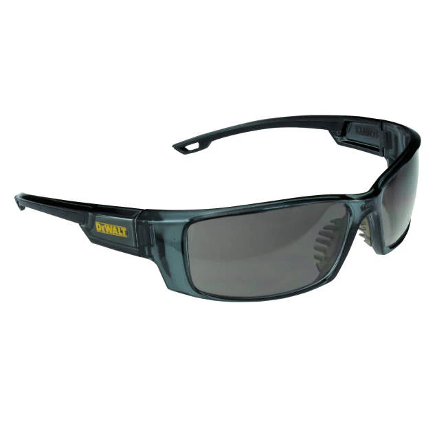 Dewalt DPG104-2D Excavator Safety Glasses, Black Frame, Smoke Lens - Moutools