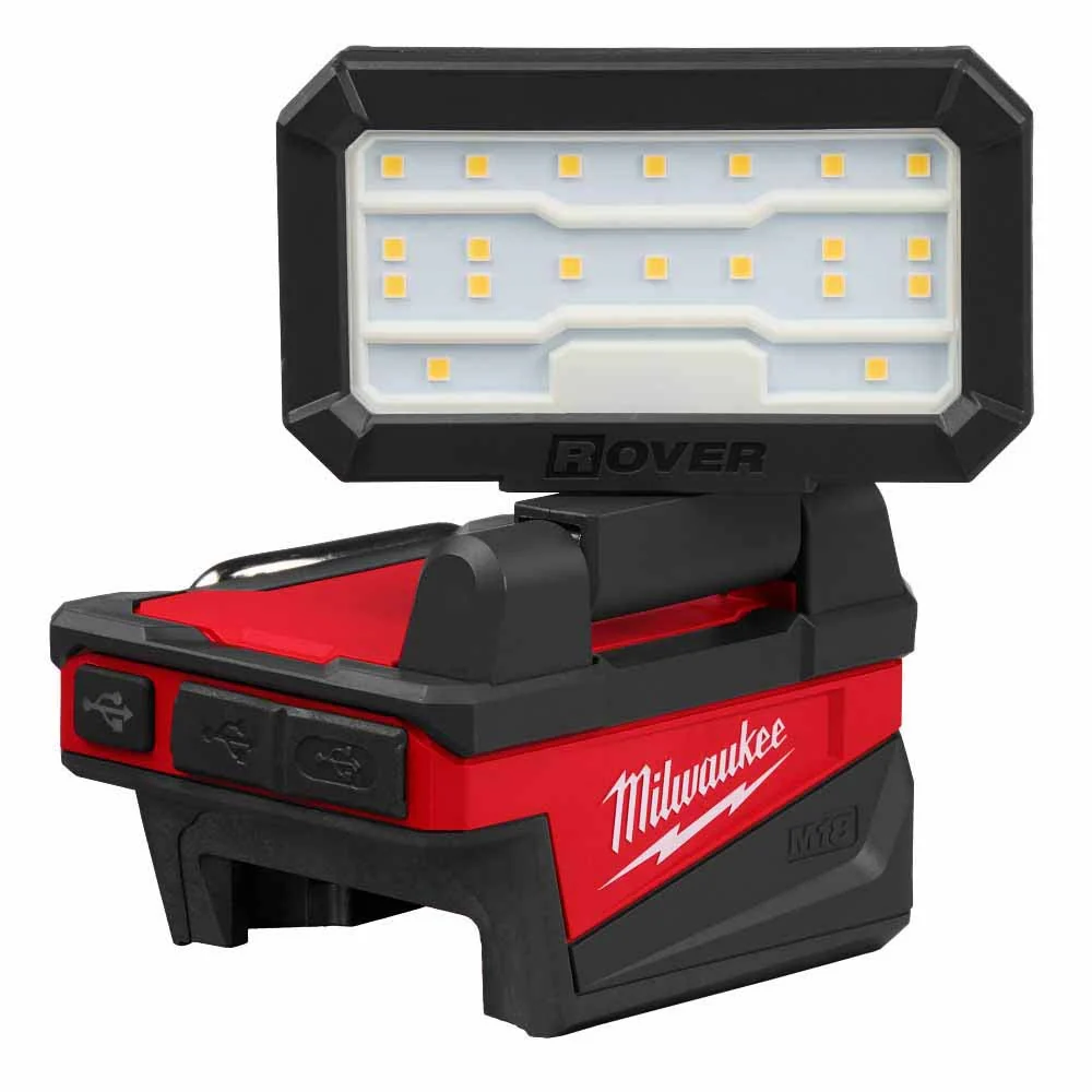 Milwaukee 2359-20 M18 ROVER Compact Folding Flood Light w/ USB Charging - Moutools