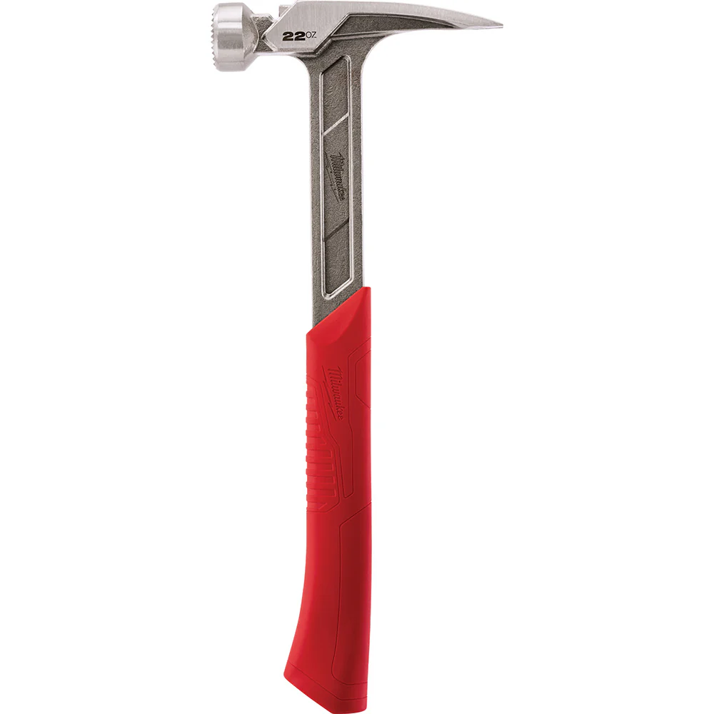 Milwaukee 48-22-9022 22oz Milled Face Framing Hammer - Moutools