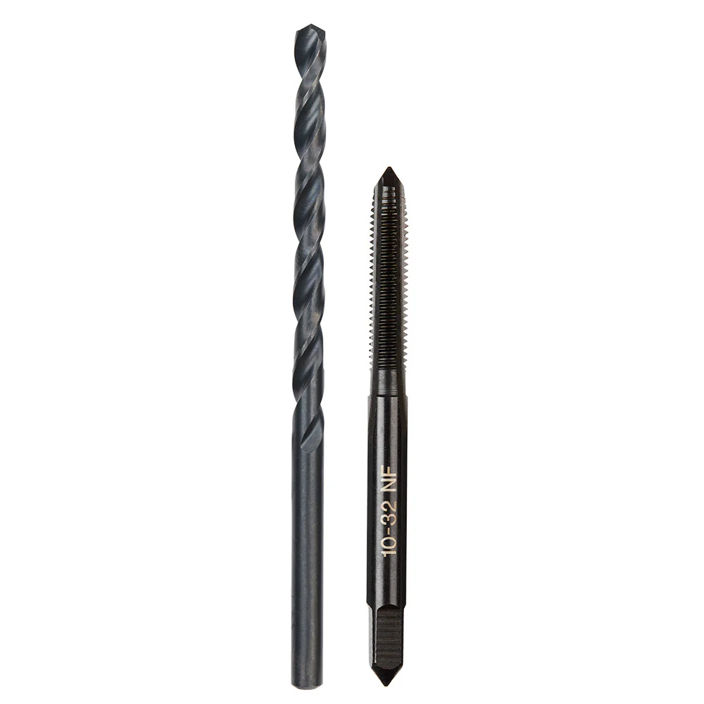 Milwaukee 49-57-5527 10-32 NF Straight Flute Plug Tap & #21 Drill Bit - Moutools
