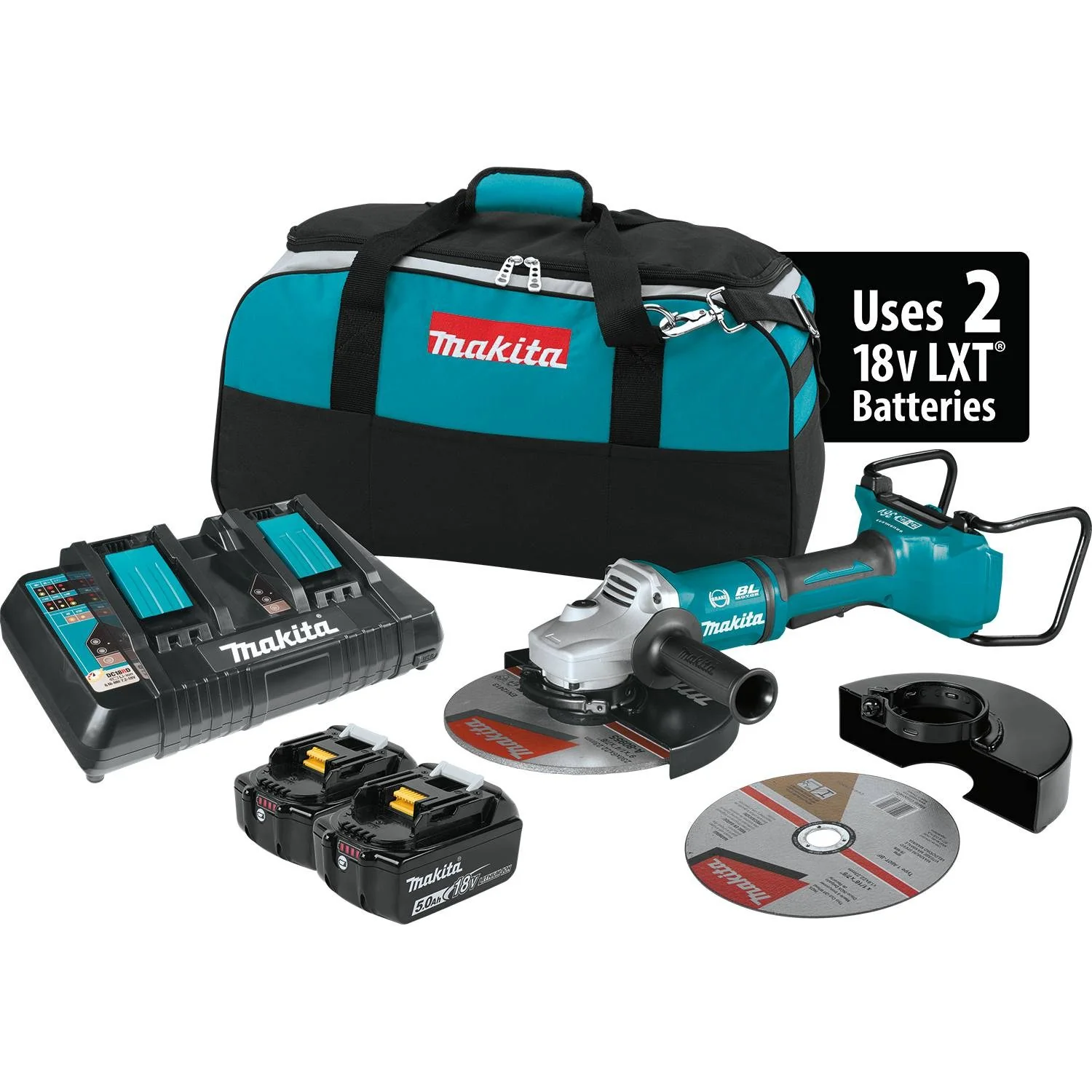 Makita XAG13PT1 18V X2 LXT Li-Ion (36V) Brushless Cut-Off/Angle Grinder - Moutools