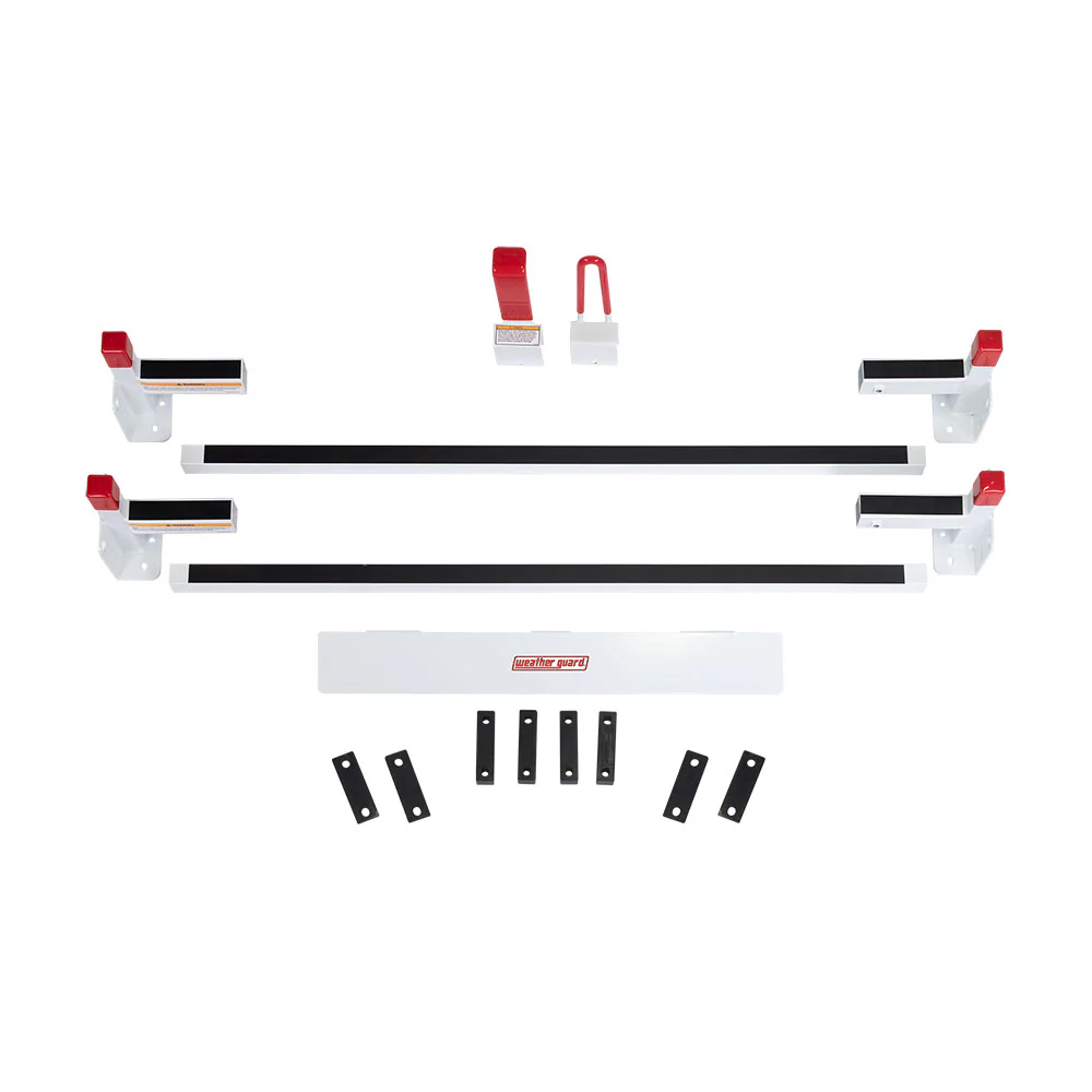 WeatherGuard 22002-3-01 All-Purpose Steel Van Rack, 2 Bar, Metris - Moutools