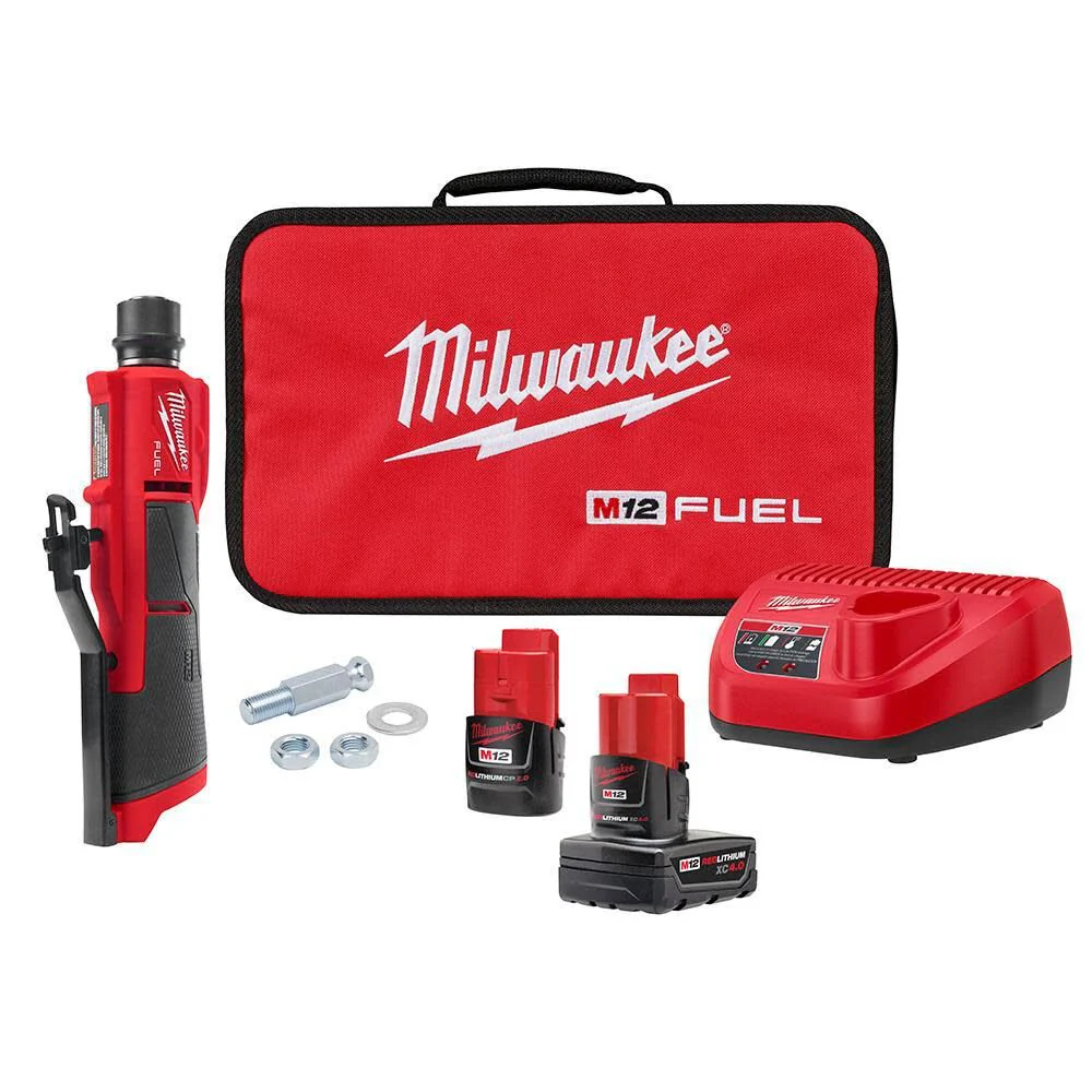 Milwaukee 2409-22 M12 FUEL Low Speed Tire Buffer Kit - Moutools
