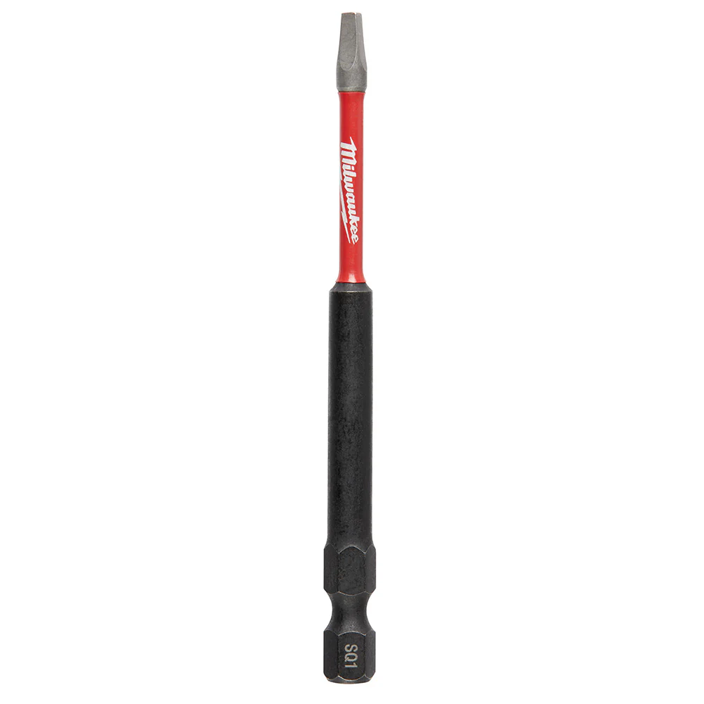 Milwaukee 48-32-4194 SHOCKWAVE™ 3-1/2 in. Impact Square Recess #1 Power Bits (25 Pack) - Moutools