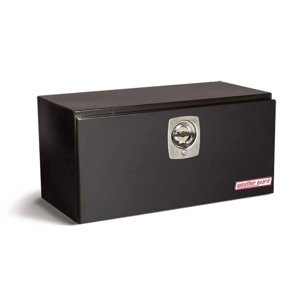 WeatherGuard 536-5-02 White Gloss Black Underbed Box, Steel, Standard, 6.2 Cu. Ft. - Moutools