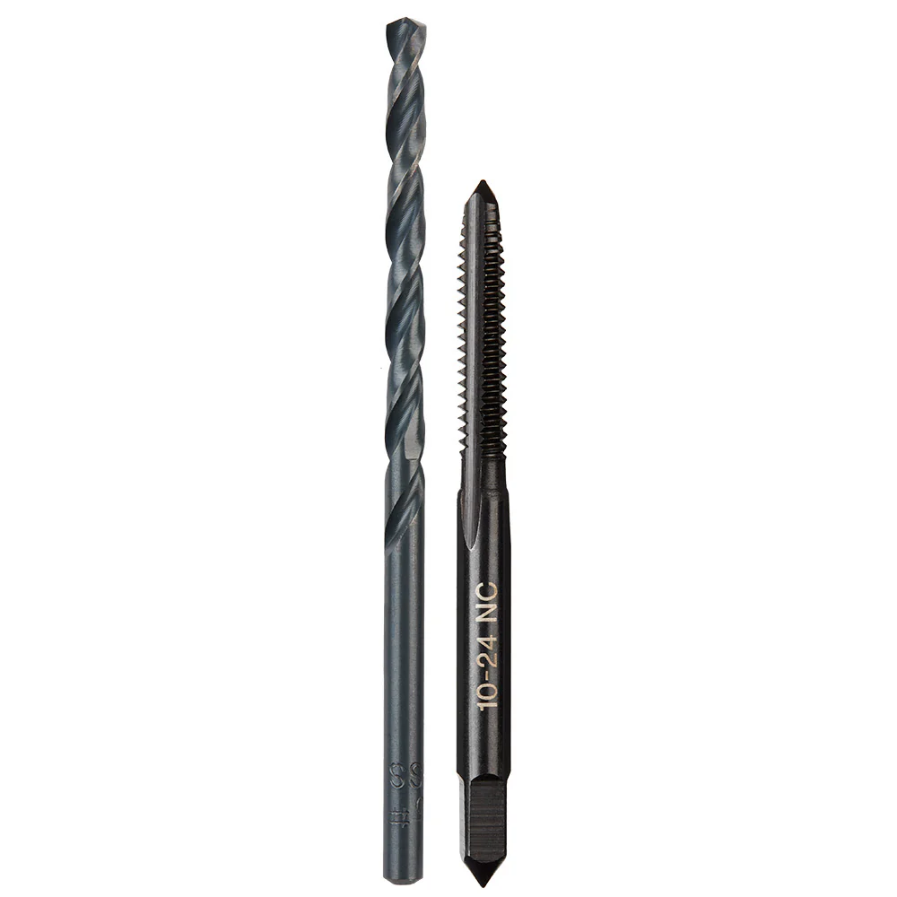 Milwaukee 49-57-5525 10-24 NC Straight Flute Plug Tap & #25 Drill Bit - Moutools